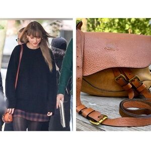 Lauren Ralph Lauren‎ Vintage Tremont Leather Crossbody Bag Taylor Swift Fav